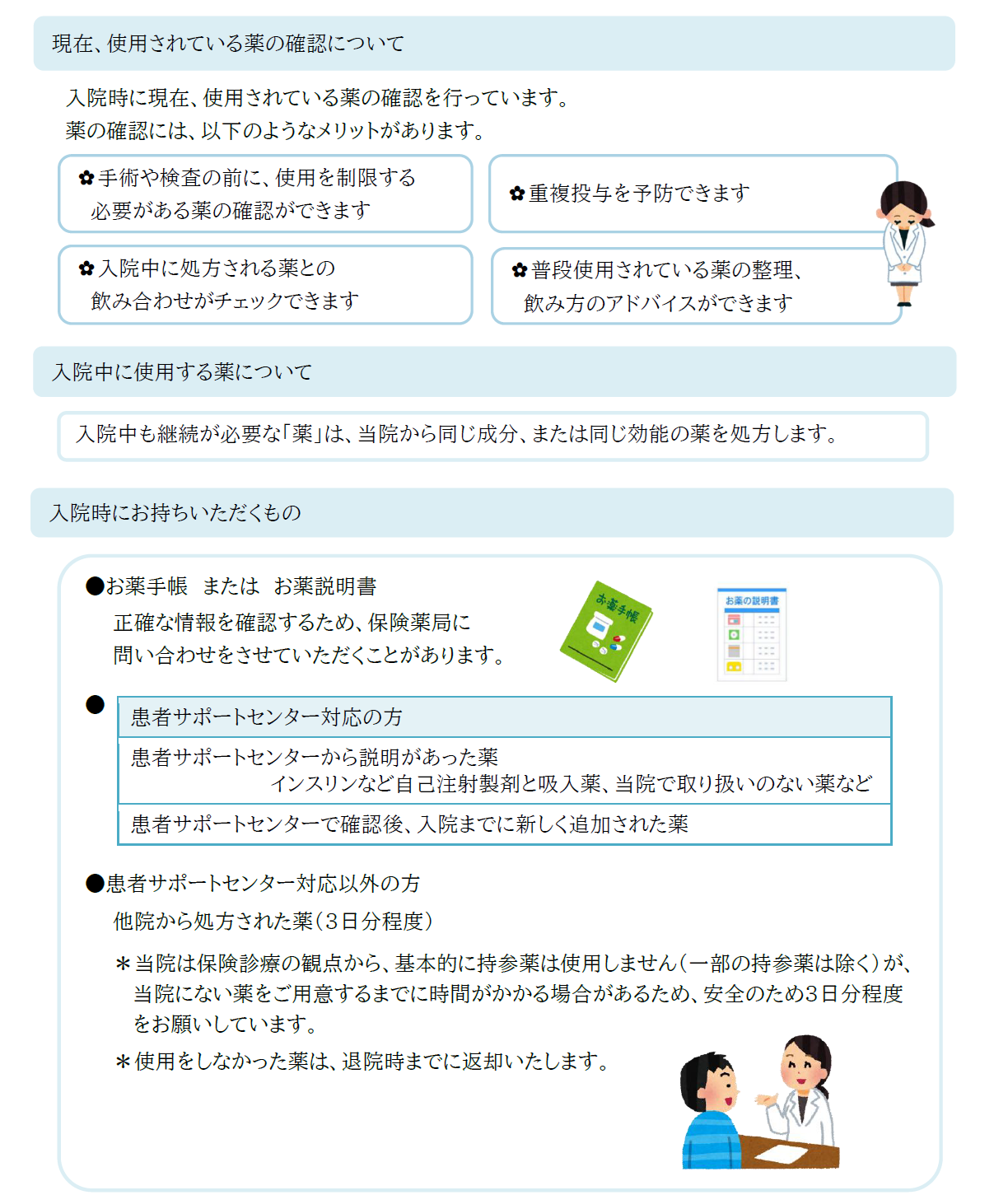 入院中のお薬